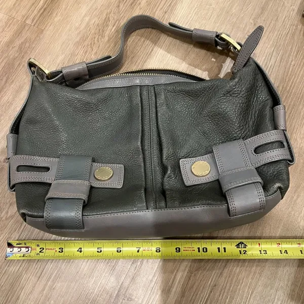 Michael Kors Gray Leather Purse - Image 4