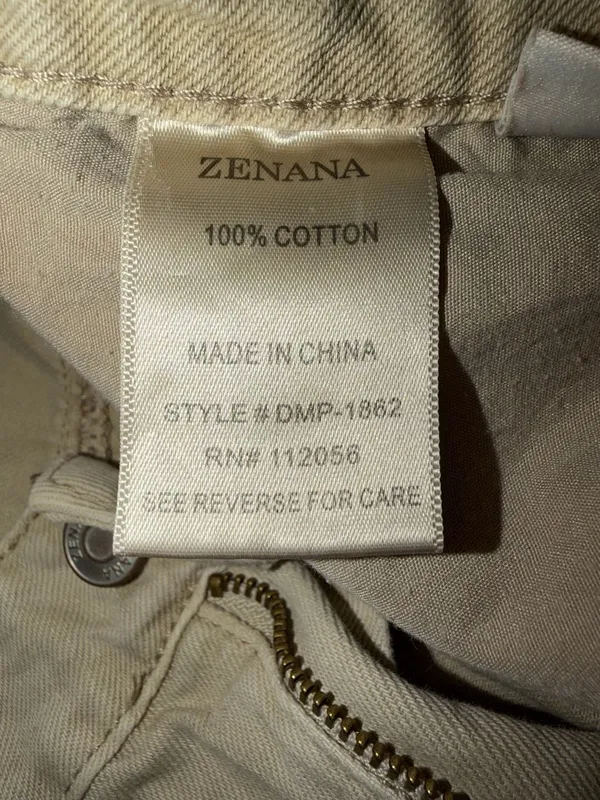Zenana High Rise Distressed Straight Jeans Sand Beige - Image 12