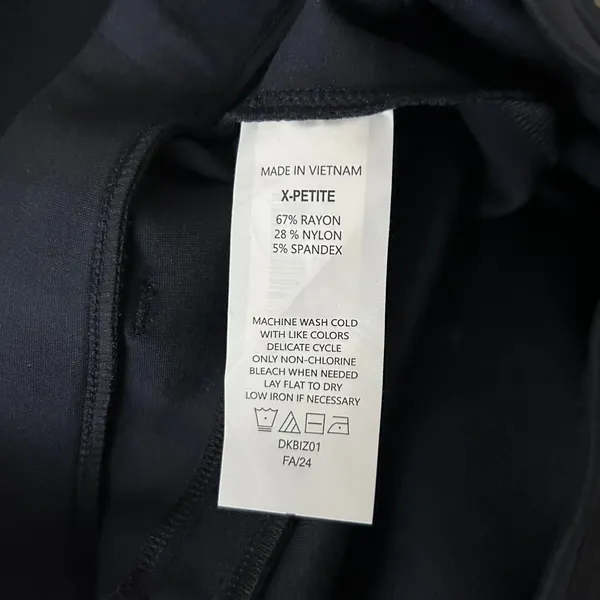 NEW Quince Ultra-Stretch Ponte Straight Leg Pants Rayon Nylon Navy Size Small - Image 7