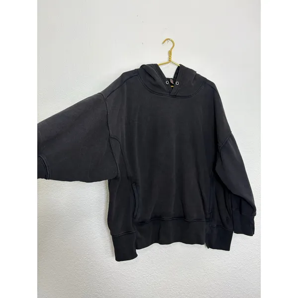 Free People Movement Sprint To The Finish Logo Hoodie Sweatshirt Size Medium - Image 9