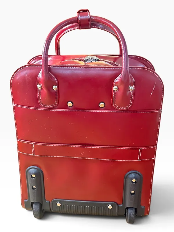 McKlein La Grange Detachable Wheeled Briefcase Carry On Luggage Red - Image 6