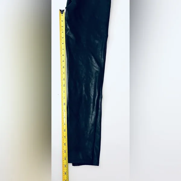 SPANX Metallic Shimmer Liquid Leggings Black Stretch Slimming Shape L - Image 6