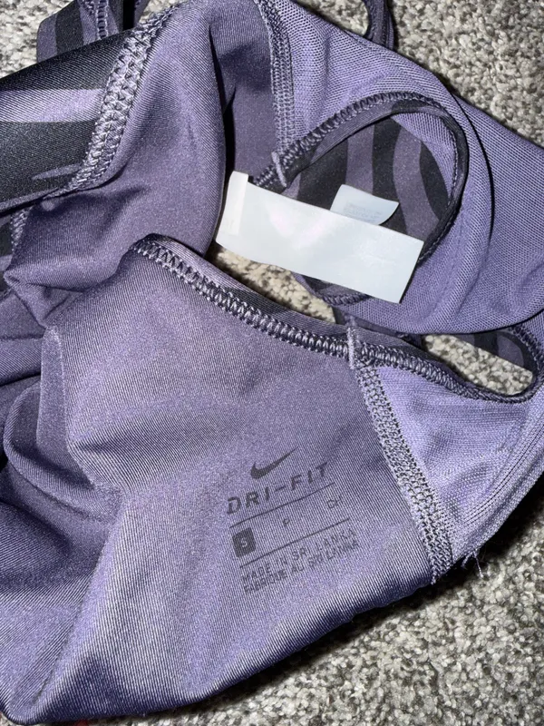 Nike Swoosh Icon Clash Dark Raisin Padded Pro Longline Sports Bra CZ7208-573 - Image 4