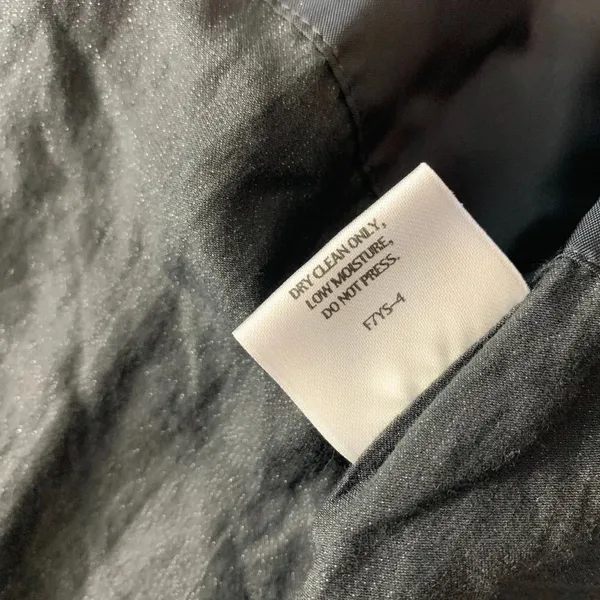 Eileen Fisher Crinkle‎ Black Sheen Overcoat Jacket - Image 12