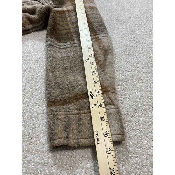 Wilfred Free Aritzia The Ganna Womens Wool Plaid Shacket Jacket M Oversized - Image 14