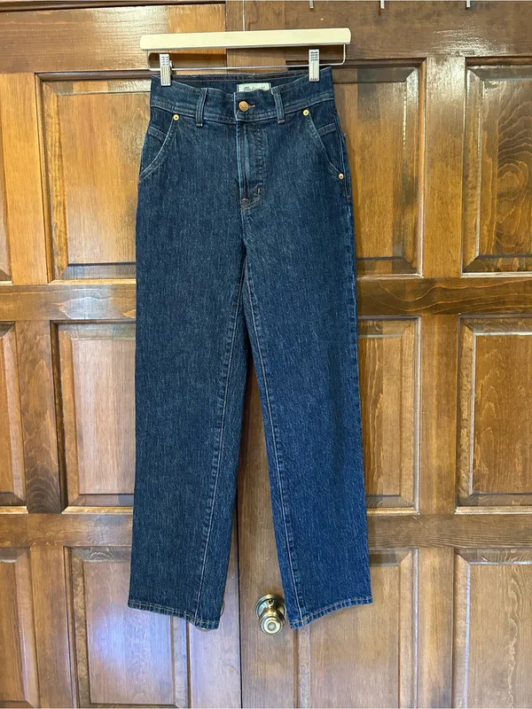 Madewell The Perfect Vintage Straight Jeans Stanhill Wash Pocket Edition Size 23 - Image 2