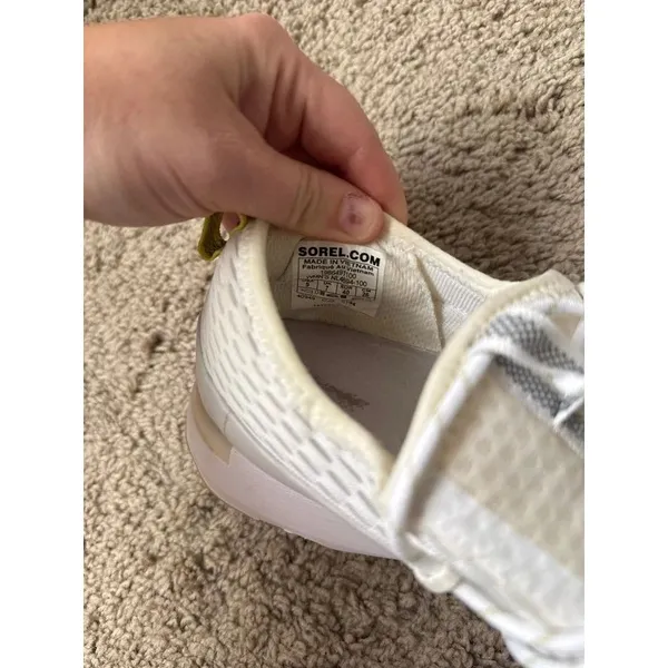 Sorel Kinetic Impact Lace Sneakers White Gum Women’s 9 - Image 5