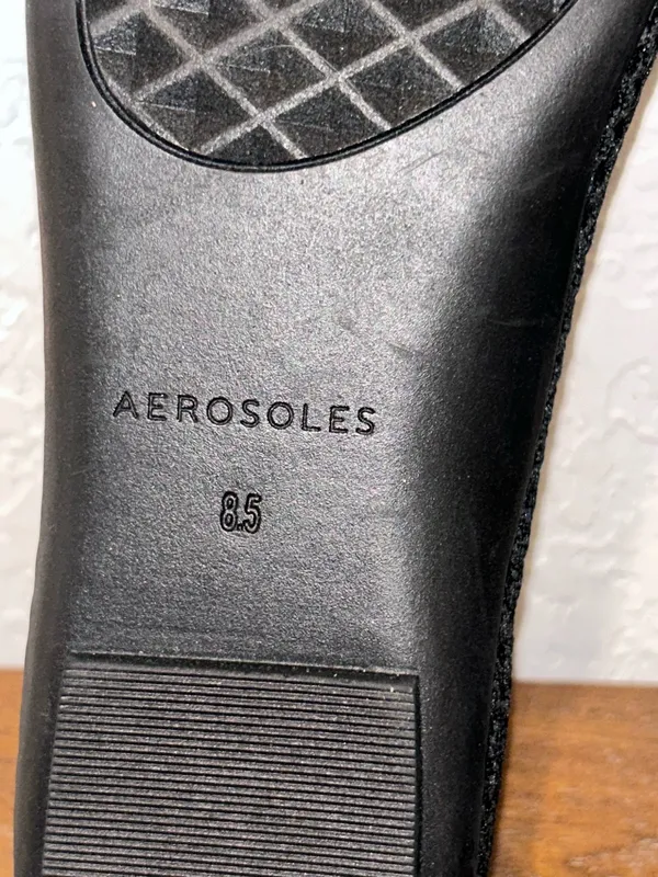 AEROSOLES Point Knit Danielle Ballet Flat Shoes Size 8.5 - Image 8