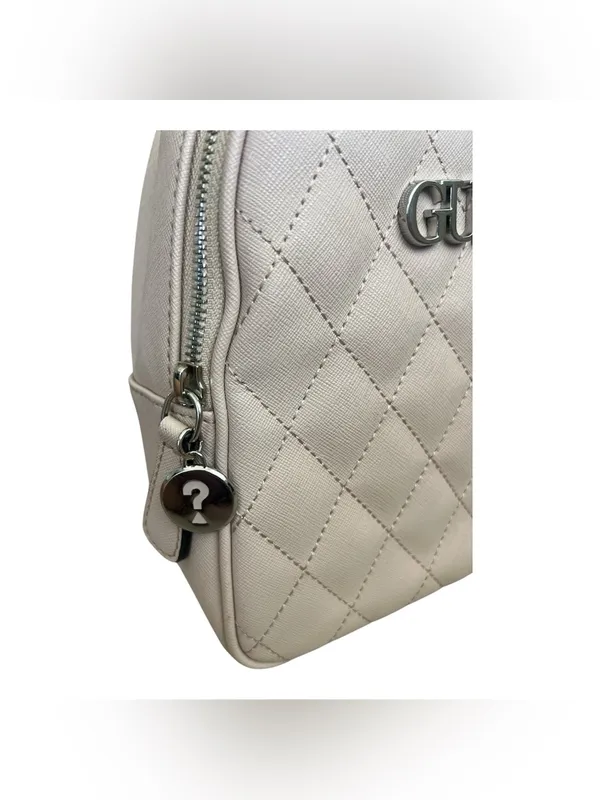GUESS Quilted Blush Pink Mini Backpack - Image 7