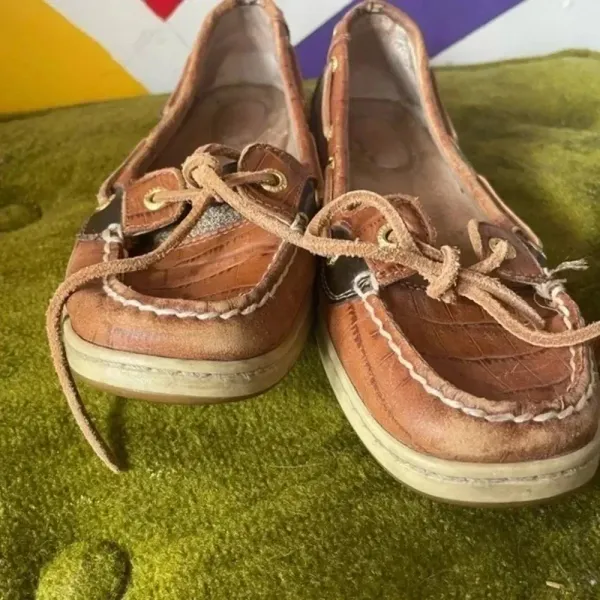 Leather Sperry‎ Top Sider Boat Shoes Loafers Size 7 GUC! - Image 3