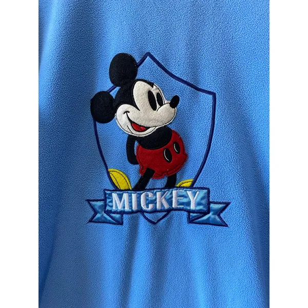 Vintage Disney Mickey Mouse Women's Fleece Pullover Sweater Size S - Image 2
