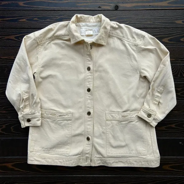 Vintage Escada Yellow Oversized Barn Coat Jacket Utility Size 34 Quiet Luxury - Image 12
