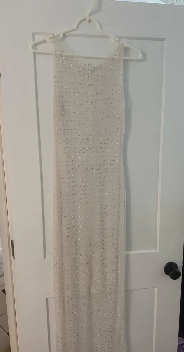 Transparent Dress with pearls - Image 2