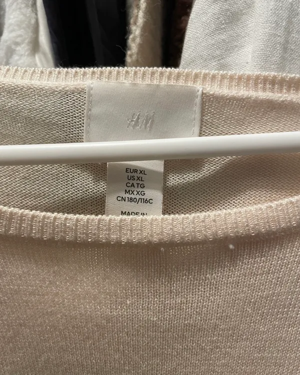 H&M black/white horizontal striped sweater - Image 2