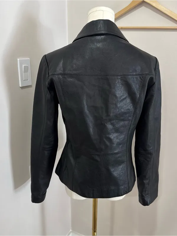 Vintage Wilsons Leather Maxima Ladies‎ Jacket 100% Leather Medium Black - Image 3