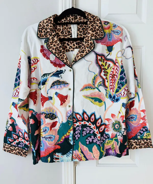 Anthropologie Sarah Gordon Buttondown Flannel Top, Size S - Image 5