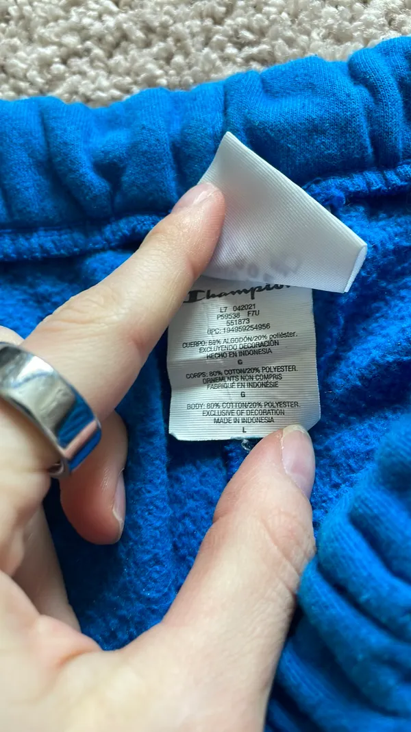 Blue champion sweatpants - Image 10