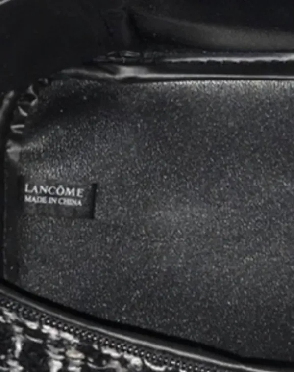Lancôme Black and Pink Tweed Cosmetic Case - Image 8