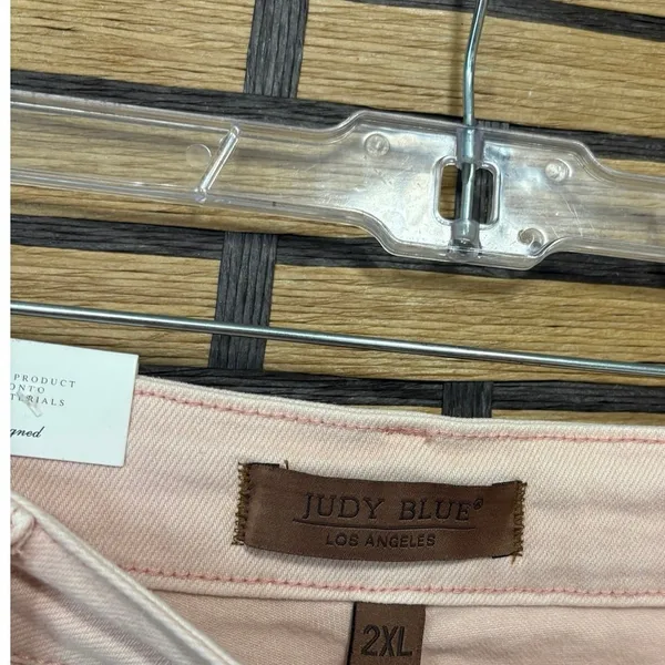 Judy‎ Blue Pale Pink Jean Shorts Size 2X - Image 7