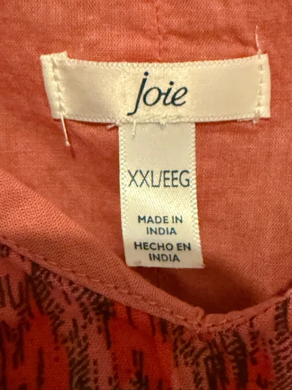 Joie Red Printed V-Neck Maxi Dress - Image 2