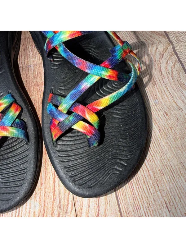 Chacos Women's Size 6 Rainbow Strap Sandals - Image 3