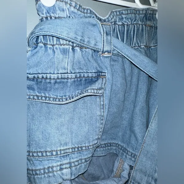 PacSun Paperbag Waist Denim‎ Shorts Size XS - Image 7