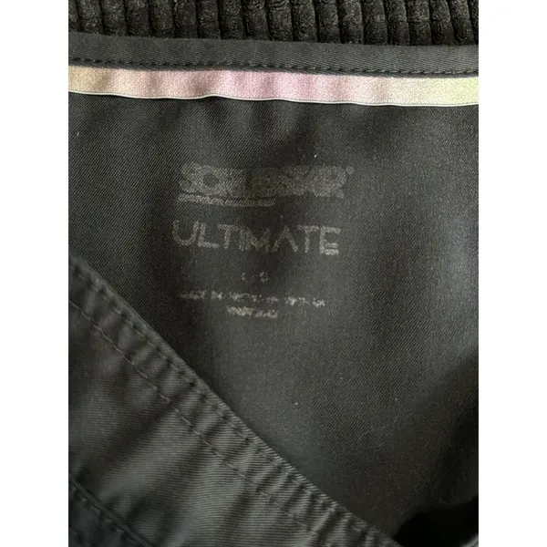 Scrubstar Ultimate Gray Scrub Top V-neck‎ Pockets Medical Size Large - Image 4