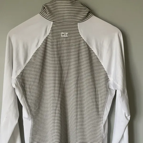 Cutter & Buck DryTec Forge Women's Detroit Lions Half Zip Athletic Top Size M - Image 7