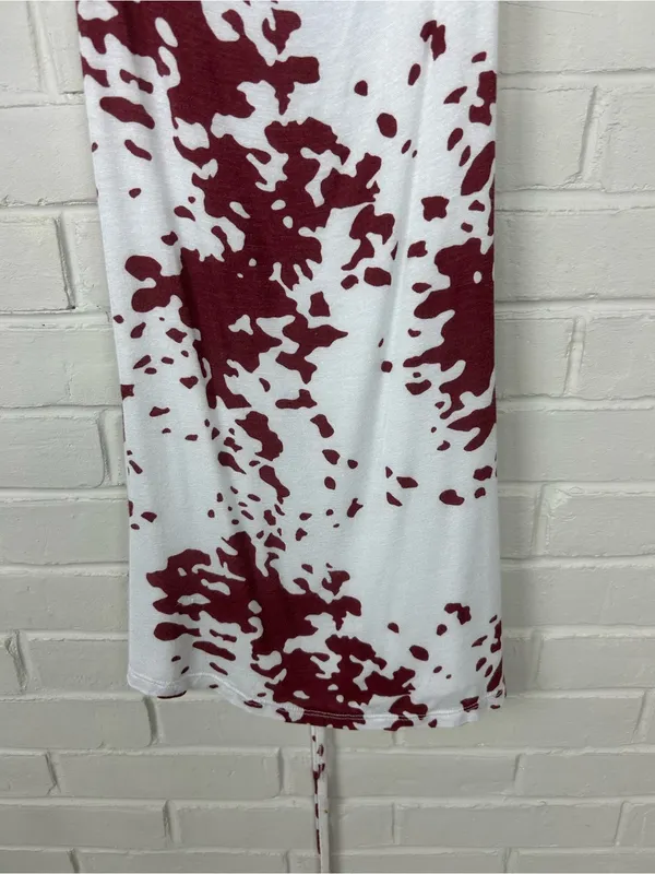 Rachel Studio Patterned Mini Dress Size S White - Image 4