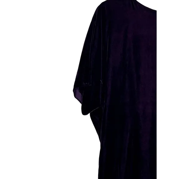 Lauren Ralph Lauren Women Shift Dress Velvet Short Sleeve Keyhole Purple Size 4 - Image 4