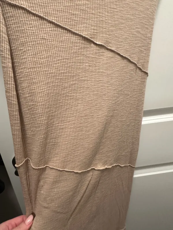 Beige Strapless Dress  - Image 3
