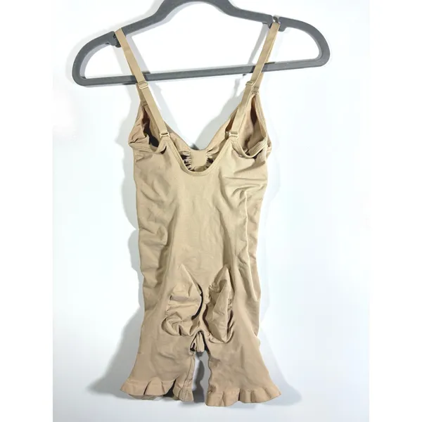 SKIMS Seamless Sculpt Mid Thigh Bodysuit Clay Tan L/G Strong Compression L - Image 5