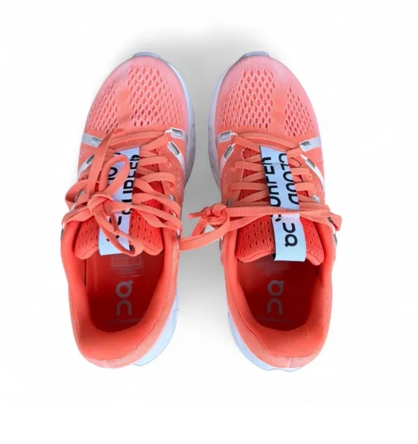 On Cloud Size 5 Women's Cloudsurfer Flame/White Running Shoes - Image 7
