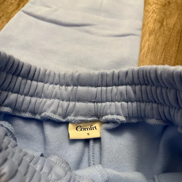 Comfrt Powder Blue Heavyweight Oversized Jogger Sweatpants - Image 4