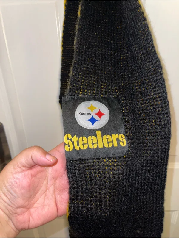 Pittsburgh Steelers Yellow & Black Knit Scarf, By Forever Collectibles 67”x7” - Image 2
