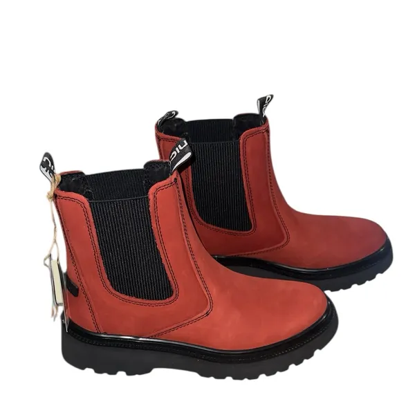NWT $180 BIONICA Drina Water Resistant Chelsea Boot In Rouge Red - Image 3