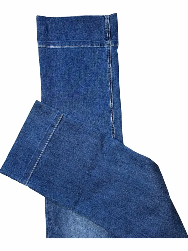OAT Wide Leg Jeans High Rise Medium Wash - Image 3