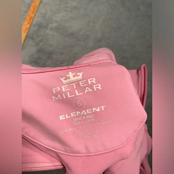 Peter millar element wicking 50+ upf Pink Full-Zip Women's sweatshirt small - Image 12