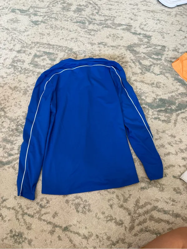 Nike Dri-FIT Women’s Quarter Zip Pullover M Royal Blue Lightweight - Image 3