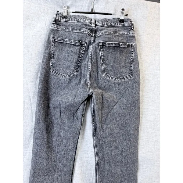 Denim & Other Stories Light Black Wash Straight Leg Jeans US 28 High Rise‎ Denim - Image 4