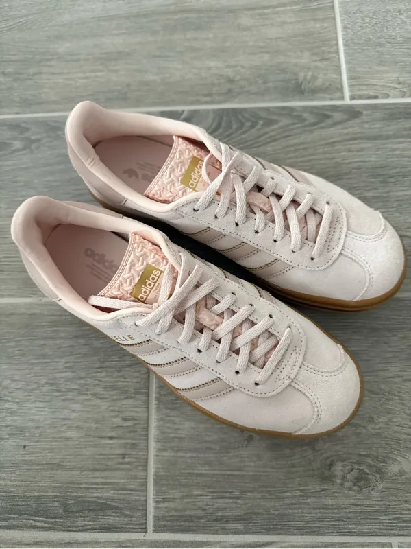 Adidas Gazelle Bold Athletic Shoe - Big Kid - Wonder Quartz / White - Image 2