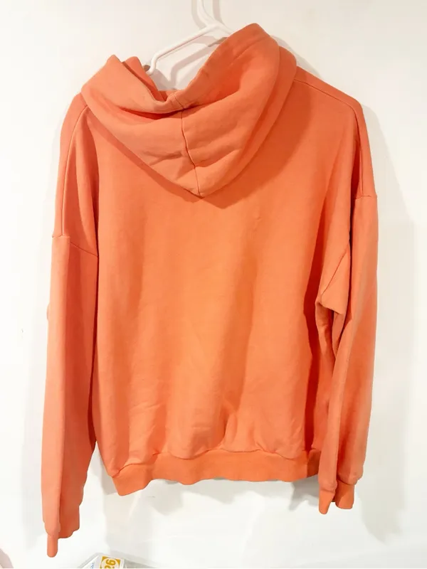 The Hood Hippie Orange Love Yourself Pullover Hoodie Hooded Sweatshirt Size XL - Image 4