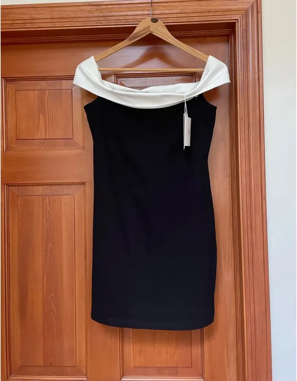 Peppermayo Diamonds & Pearls Mini Dress Black - Image 4