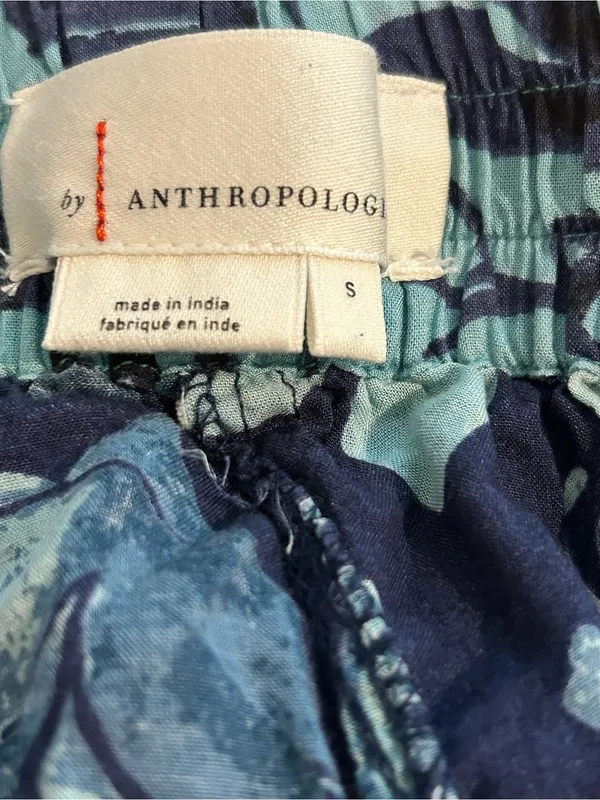Anthropologie Jamie Sleep Pants Blue Size S - Image 9
