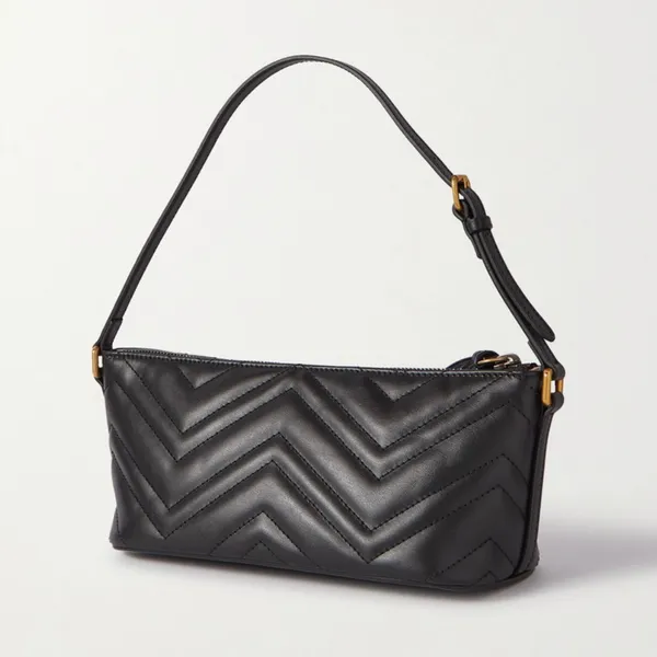GUCCI Marmont GG logo quilted leather shoulder bag - Image 3