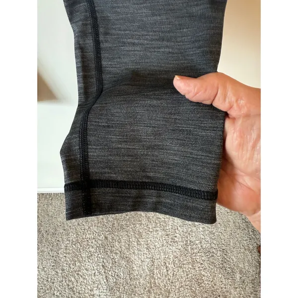 Lululemon Wunder Under High Rise Leggings Womens 6 Heather Black Athleisure - Image 3