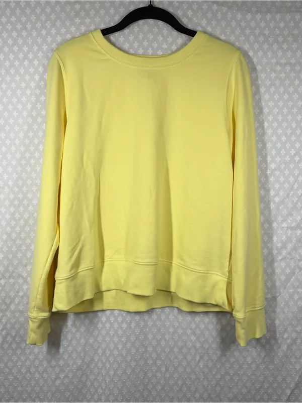Athleta Yellow Crew Neck Sundown Sweatshirt - Image 2