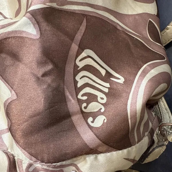 Vintage Guess Purse Y2K Monogram Logo Beige Tan‎ Hand Bag - Image 10