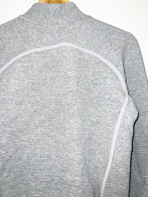 Lululemon On Repeat Heatered Core Light Gray Zip-Up Bomber Jacket - Image 8