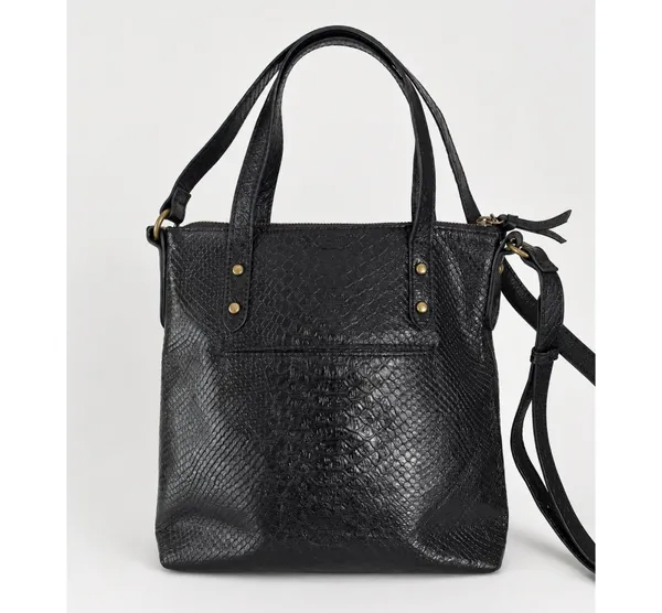The Sak black leather embossed crossbody tote - Image 4